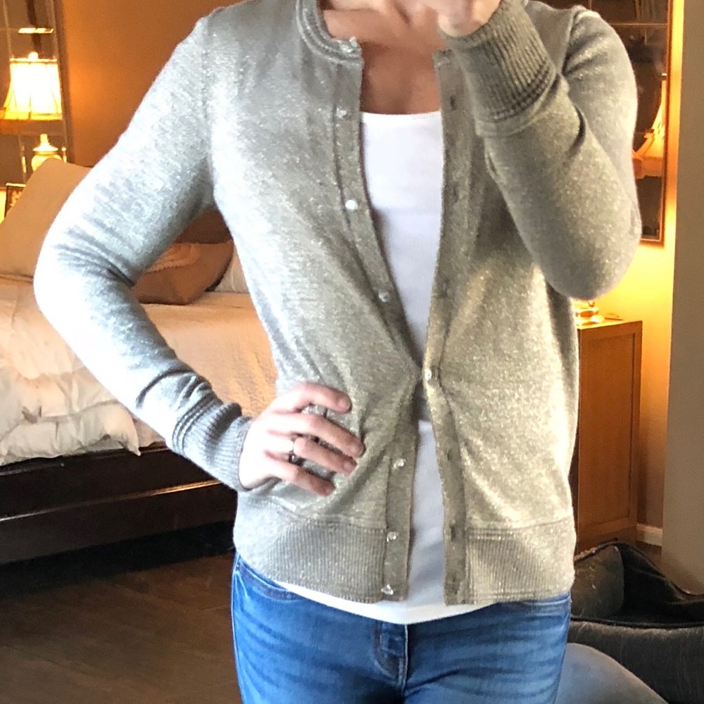 Banana Republic Bronze sparkle cardigan